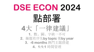 DSE ECON 2024 點部署 ｜ 4大「一律建議」陪你穩袋孖星❗️🤩 [upl. by Lhary]