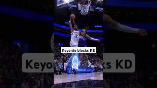 Keyonte blocks KD 😨💪 kevindurant keyontegeorge block [upl. by Lotus]