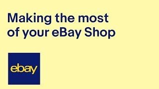 Making the most of your eBay Shop recording of live webinar  eBay for Business UK [upl. by Leeban]