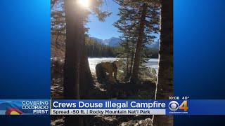 Fire Found Smoldering In Rocky Mountain National Park [upl. by Tenneb]