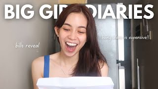 Big Girl Diaries •౨ৎ˚ grwm living alone expenses cooking at home tiktok haul [upl. by Machos]