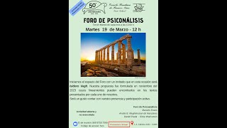 Foro de Psicoanálisis  Isidoro Vegh [upl. by Stiruc]