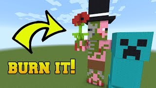 IS THAT A ZOMBIE PIGMAN BURN IT [upl. by Eniretac]