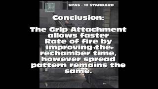 Spas 12  MW3 Standard vs Grip Rate of Fire Test [upl. by Namwen]