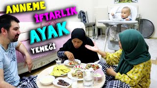 ANNEME AYAK YEMEĞİ YAPTIM İFTARA SOSLU AYAK YEMEĞİ TARİFİM [upl. by Atal]