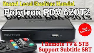 Review Polytron PDV620T2 Terbaru Support Subtitle SRT Low Watt Tahan Panas 24 Jam Nonstop [upl. by Noll]