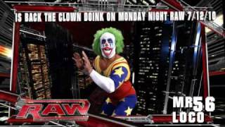 WWE RAW 71210  The Clown Doink Return in raw [upl. by Godden439]