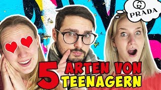 5 ARTEN VON TEENAGERN Verliebte Mitläufer Frühreife Trendsetter AntiEltern  Spiel mit mir [upl. by Kliment432]