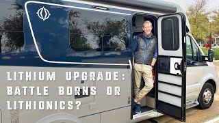 Leisure Travel Van Lithium battery upgrade Battle Born or Lithionics which brand is best [upl. by Emyaj293]