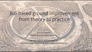 Biobased Ground Improvement from Theory to Practice [upl. by Introc]