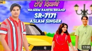 तेरी दीवानी। SR 7171 ASLAM SINGER ZAMIDAR NEW SONG MISSHA AND WASE [upl. by Novj374]