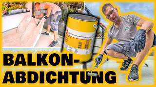 BALKONABDICHTUNG SELBER MACHEN mit SIKAFLOOR405  Home Build Solution [upl. by Humfried]