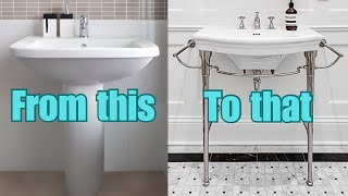 How to upgrade your pedestal sink to a console featuring ​Barclay Products amp Palmer Industries [upl. by Thorndike]