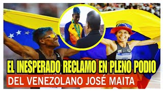 Atleta Venezolano JOSÉ MAITA quotENCARÓquot en el PODIO a dirigente MARCOS OVIEDO [upl. by Jenette194]