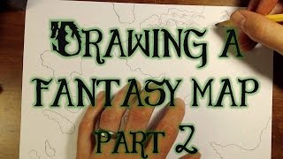 Drawing a Fantasy Map part 2  Mountains [upl. by Myk242]