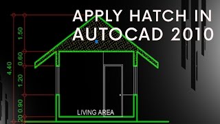 How To Apply Hatch in AutoCAD 2010 [upl. by Etteraj545]