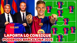 🚨LOCURA EL PODEROSO BARCELONA PARA EL 2025  HAALAND ES OFICIAL KIMMICH LLEGA GRATIS [upl. by Karlis780]