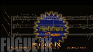 PDQ Bach  quotThe ShortTempered Clavierquot Fugue IX Clarinet Trio [upl. by Joye]