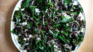 Black Lentils with Spinach [upl. by Arsuy]