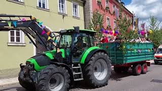 Wiesenfest Kirchenlamitz Montag Umzug Traktor1 [upl. by Oam76]