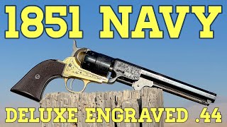 1851 Navy Revolver Deluxe Engraved 44 [upl. by Eal]