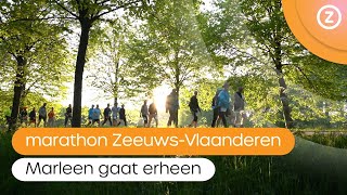 Marathon ZeeuwsVlaanderen Marleen gaat erheen [upl. by Arbas]