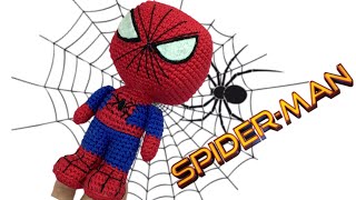 Hombre ArañaSpiderman Amigurumi 23 SUBS🇺🇸🇧🇷 hombrearañacrochet hombrearañafunko [upl. by Hey]