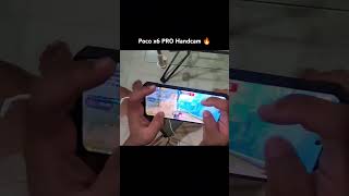 Poco x6 PRO Handcam GAMEPLAY 🔥 gaming pocox6pro testing bgmi shorts [upl. by Anitac]