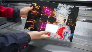 2513 UV Printer printing glass decorative painting [upl. by Niarbo]