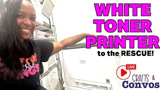 Crafts amp Convos  White Toner Printer Overview  Is it better than DTF  Ricoma Luminaris 200 [upl. by Hailat]