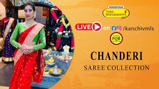 Chanderi Sarees  WEAVERS PRICE Offer VALID FOR 24HRS ONLY  Kancheepuram Varamahalakshmi Silks [upl. by Erdne]