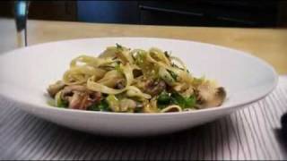 Tagliatelle with mushrooms and spinach recipe from Waitrose [upl. by Breger333]