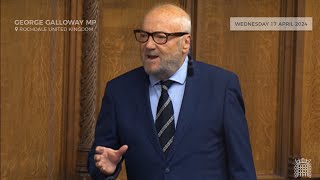 George Galloway on Gaza at PMQs [upl. by Schach]