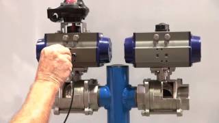 Double Acting amp Spring Return Pneumatic Actuators [upl. by Adnohsat540]