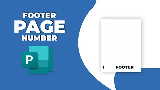 How to add both footer and page number in publisher [upl. by Lonier364]