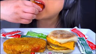 ASMR PHAN BITES ONLY HASHBROWNS amp EGG MCMUFFIN ASMR [upl. by Ahterod491]