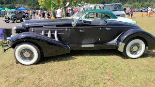 1935 MATTE BLACK  BLACK FENDERS AUBURN 851 SUPERCHARGED BOATTAIL SPEEDSTER [upl. by Allmon]