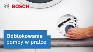 Jak odblokować pompę odpływową w pralce Bosch [upl. by Namlas]