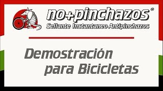 Demostración eficacia sellante antipinchazos bicis [upl. by Htenywg]