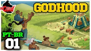 Godhood 01 quotCrie Seu Império Religiosoquot Gameplay em Português PTBR [upl. by Knah]