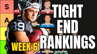 Top 18 Tight Ends Rankings For Week 6 Fantasy Football [upl. by Breh]