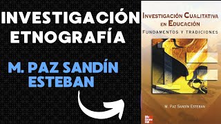 Investigación Etnografía  M Paz Sandín Esteban [upl. by Diver738]