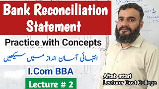 Bank reconciliation statement  ICom bank reconciliation statement  BBA  principles of accounting [upl. by Geiss]