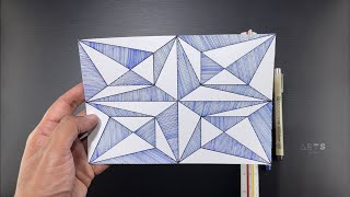 Sketching for the Weekends  Geometric Patterns Design  Lines Style  Light • Fast • Agile Steps [upl. by Ycnaffit]