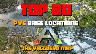 ARK Valguero  TOP 20 BEST PVE Base Locations [upl. by Lyda]