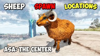 ASA The Center ALL Ovis amp Mutton Spawn Locations On ARK Survival Ascended [upl. by Kecaj]