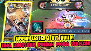 LESLEY BROKEN 1 HIT BUILD 25 KILL SEA HALBERD  SKY PIERCER 80STACK  Global Lesley Build Tersakit [upl. by Bartram268]