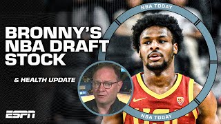 Woj amp Bobby Marks give the latest on Bronny James NBA Draft stock  NBA Today [upl. by Luhem]