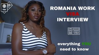 Master Romania Work Visa Interview 🇷🇴 Tips amp Tricks [upl. by Uy]