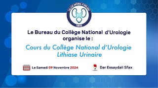 Cours du Collège National d’Urologie  Lithiase urinaire [upl. by Chiquita]